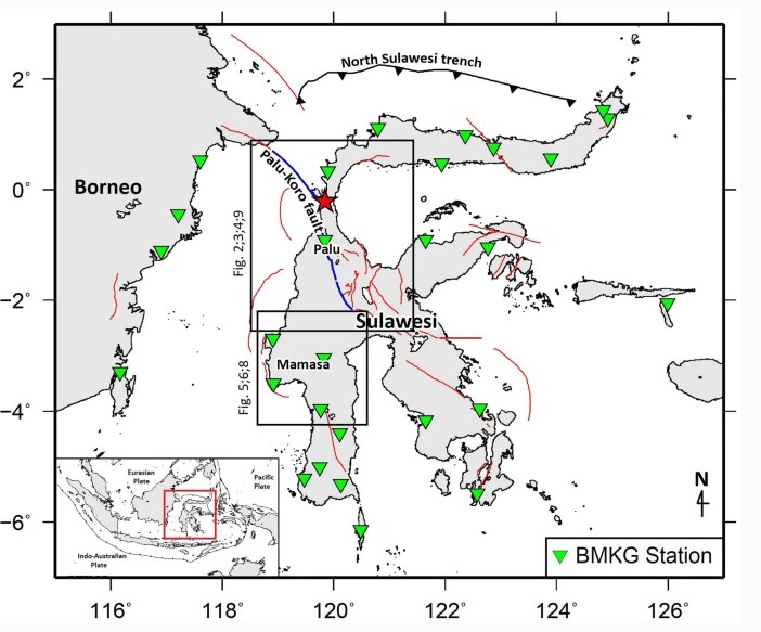 Hypocenter relocation of the aftershocks of the Mw 7.5 Palu earthquake (September 28, 2018) and swarm earthquakes of Mamasa, Sulawesi, Indonesia, using the BMKG network data (Q1)